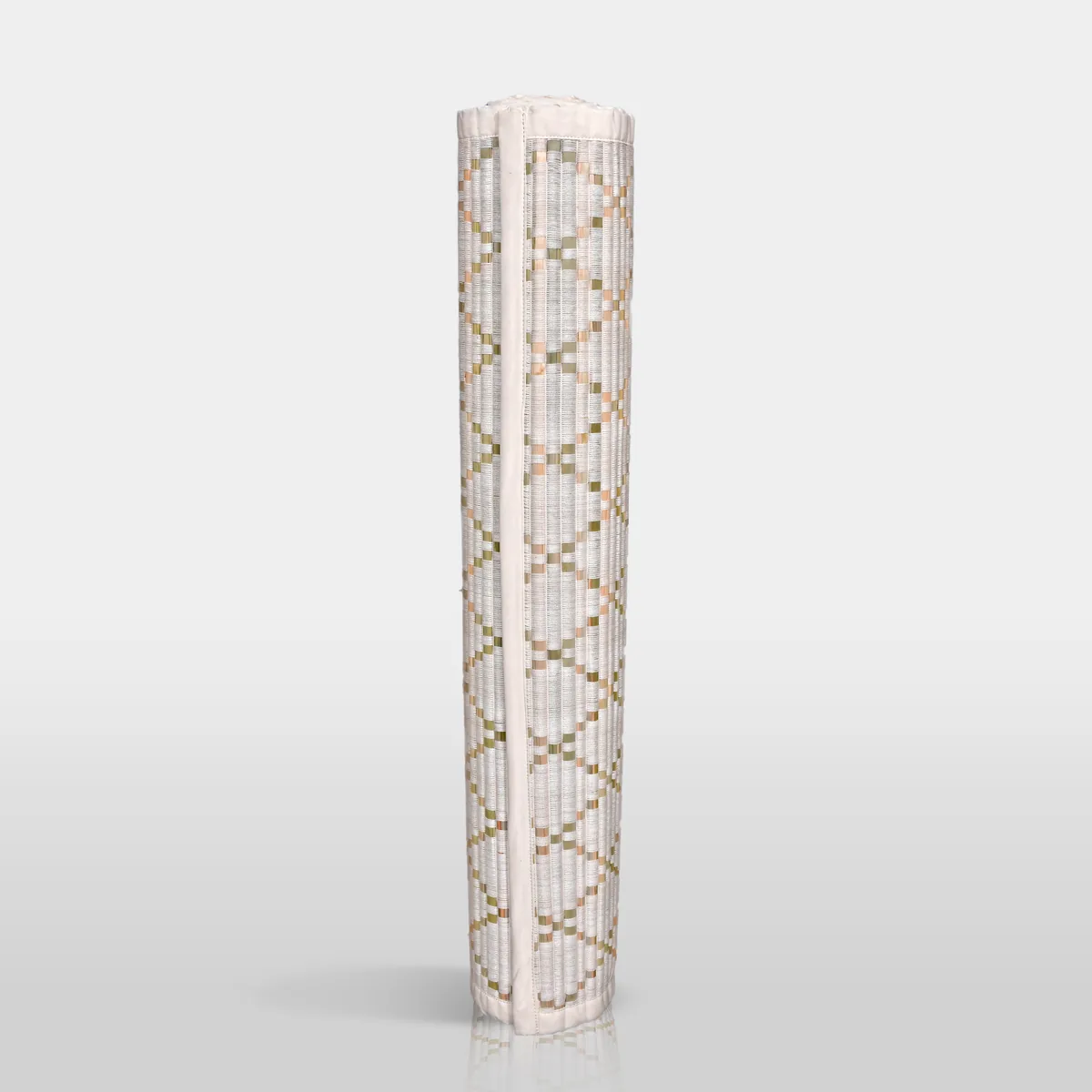 Sambu Diamond grass mat rolled and standing